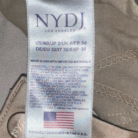 NYDJ Khaki Ami Skinny Jeans. - Picture 4 of 4